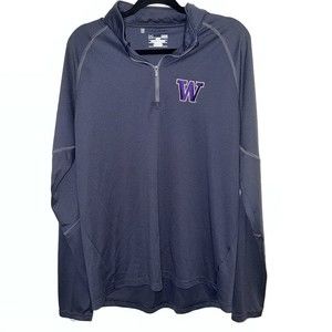 University Of Washington Huskies Underamour Jacket 1/4 Zip  Large